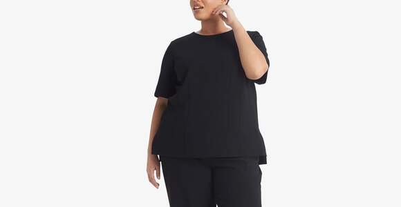 M.M.LaFleur Tops - M.M.LaFleur McDonough Top Size +1 Black Staccato